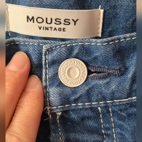 Moussy Vintage Walmore Wide straight medium wash made in Japan jeans size 28 - Picture 6 of 9